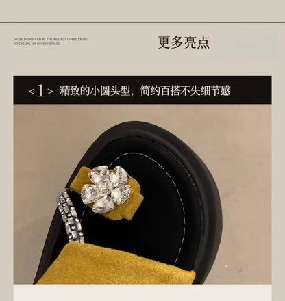 Diamond toe thick soled slippers for women's summer shoes, new height increasing design, paired with skirts and women's sandals