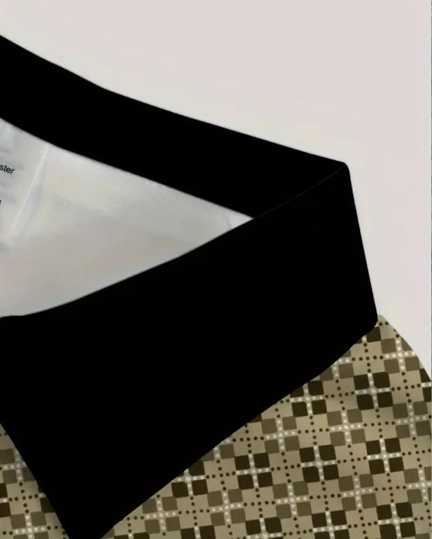 High Quality Men Polo Shirt Stripes Short Sleeve T-shirt Male Breathable Tops Business Turn Down Collar Streetwear Luxury Brand