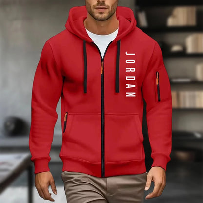 2025 New men's hooded sweatshirt, sweatshirt, zipper hooded jacket, men's cotton pullover hooded sweatshirt, men's use