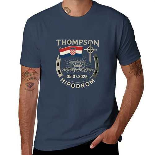 Thompson Hipodrom Zagreb Gold Edition T-Shirt man graphic t shirt man t shirts for men T-Shirt