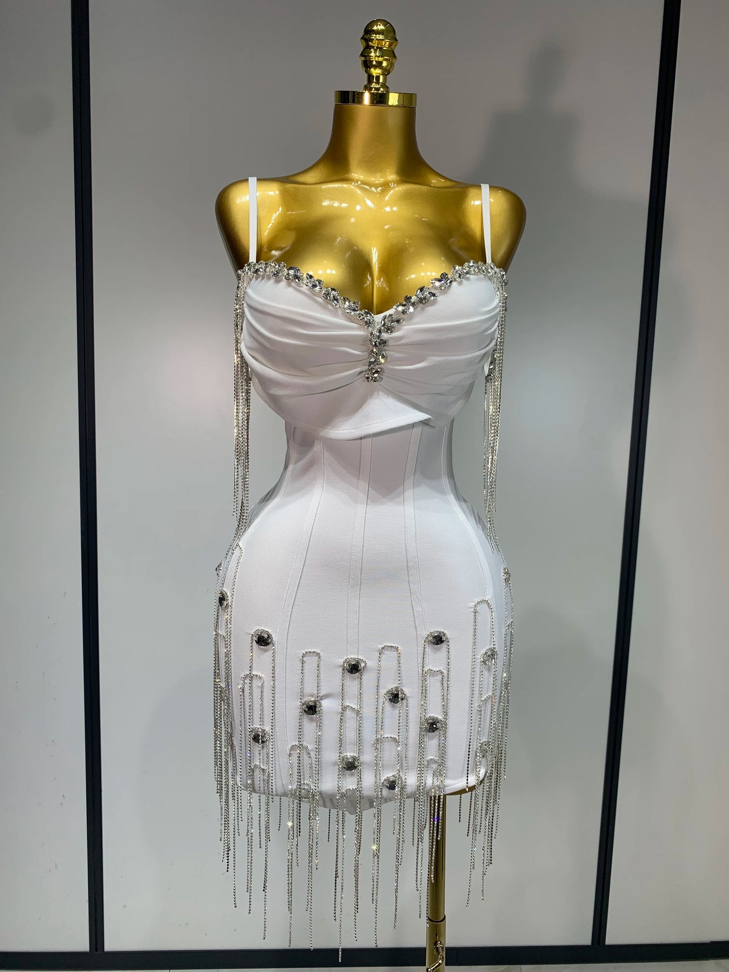 Women Sexy Backless Spaghetti Strap Bodycon Sleeveless Bandage Dress 2025 Elegant Prom Gown Club Evening Party Birthday Dresses