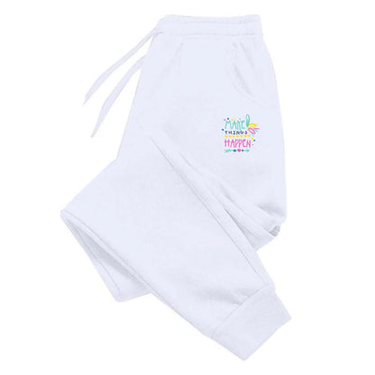 High Quality Fashion Versatile Womens Mens Outdoors Elastic Waist Jogging Casual Sweatpants Sport Trousers