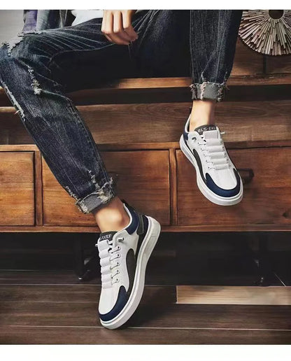 New 2025 Men's Casual oes Leather Surface Comfortable Spring Autumn Trendy Sports oes Versatile Faionable Korean Sle