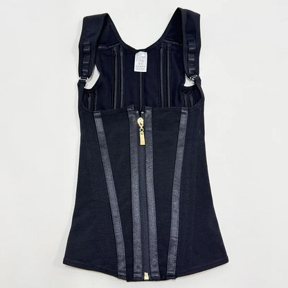 Body Shaper Shapewear Women Double Tummy Control Compression Waist Trainer Corset Adjustable Zipper and Hook-eyes Flat Belly