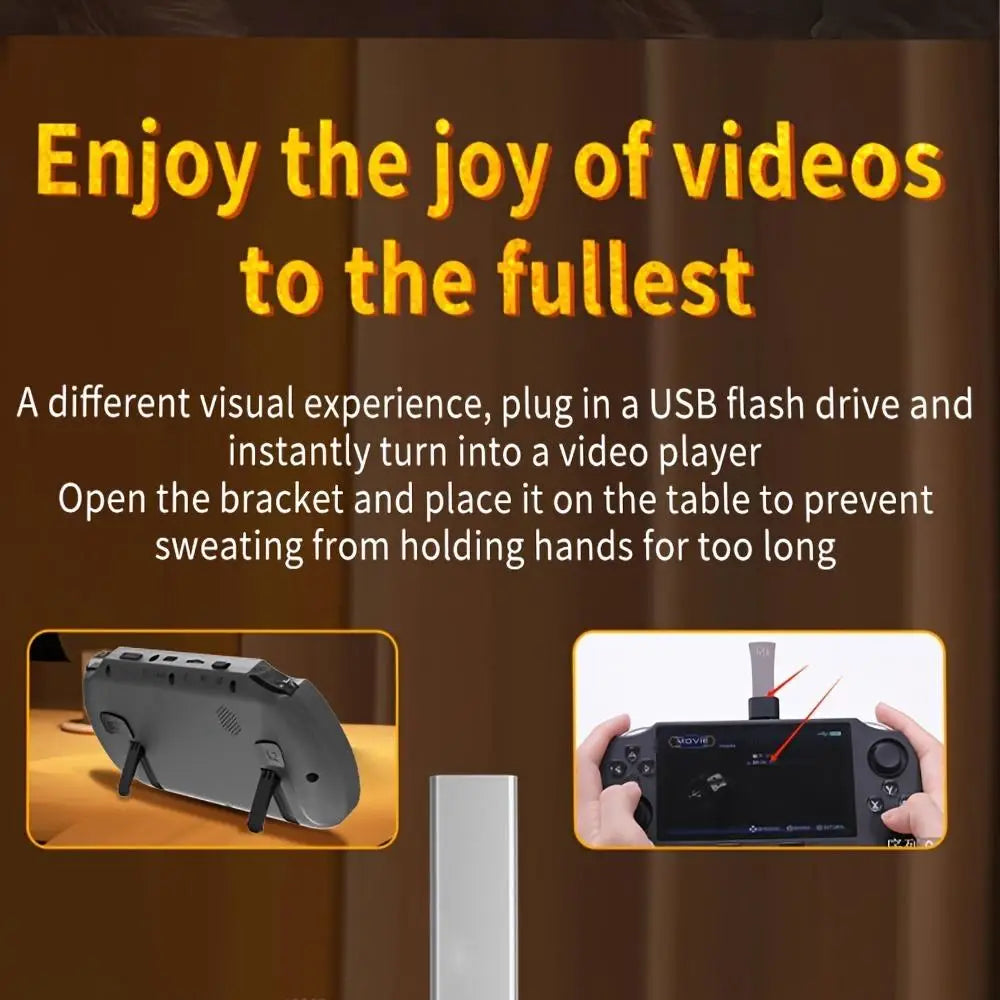 WUDS SF3000 Retro Handheld Game Console, 4.5 Inch IPS Screen Games Machine, Wireless Mini Portable Game Player