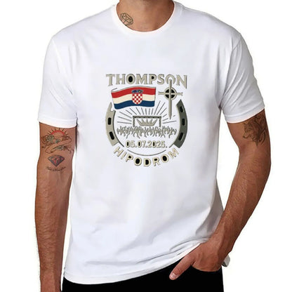 Thompson Hipodrom Zagreb Gold Edition T-Shirt man graphic t shirt man t shirts for men T-Shirt