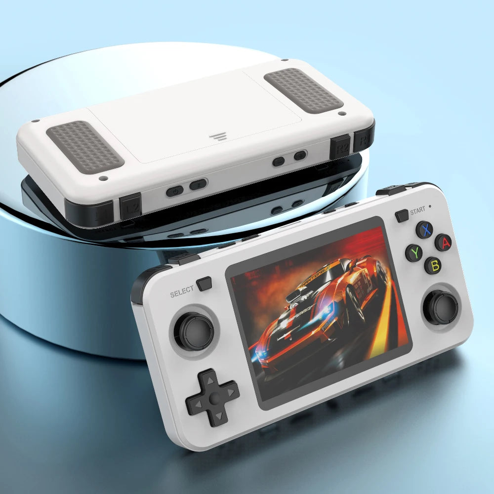 15000+ Ready Games! 3.5" IPS Retro Handheld Console RK3326, 3000mAh Long Play original ARKOS Blue R36H 64GB 128GB