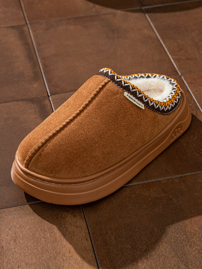 Winter Women's Slippers Boots Fashion Fuzzy Fur Anti-slip Soft Sole Outdoor Indoor Warm Comfort Men Plush Houseshoes Couple