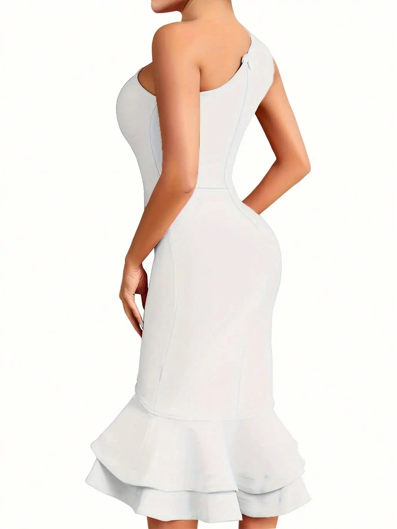 Bandage Dress Black Bodycon Dress Evening Party Elegant Sexy One Shoulder Birthday Club Outfit 2022 Summer New Arrival