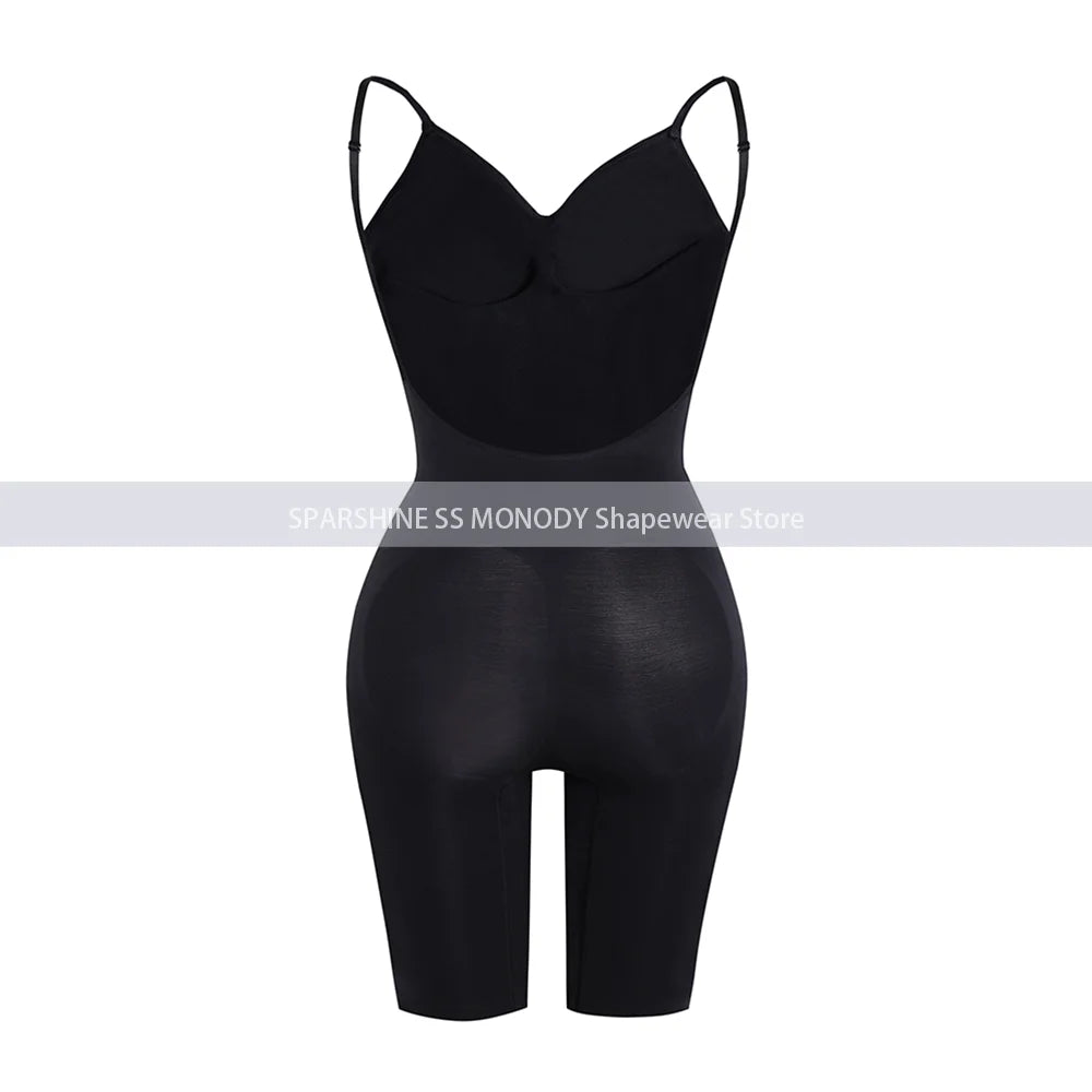 Seamless Backless Body Shaper Tummy Control Shapewear Mid-Thigh Slimming Bodysuit for Women Postpartum Waist Trainer Corset