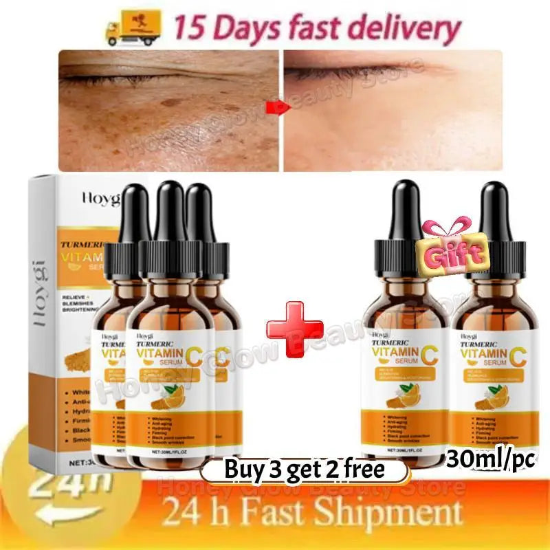 Vitamin C Facial Essence Contains Hyaluronic Acid Dark Spot Remover Moisturizing Repair Anti-aging Serum Skin Care 30ml/10ml