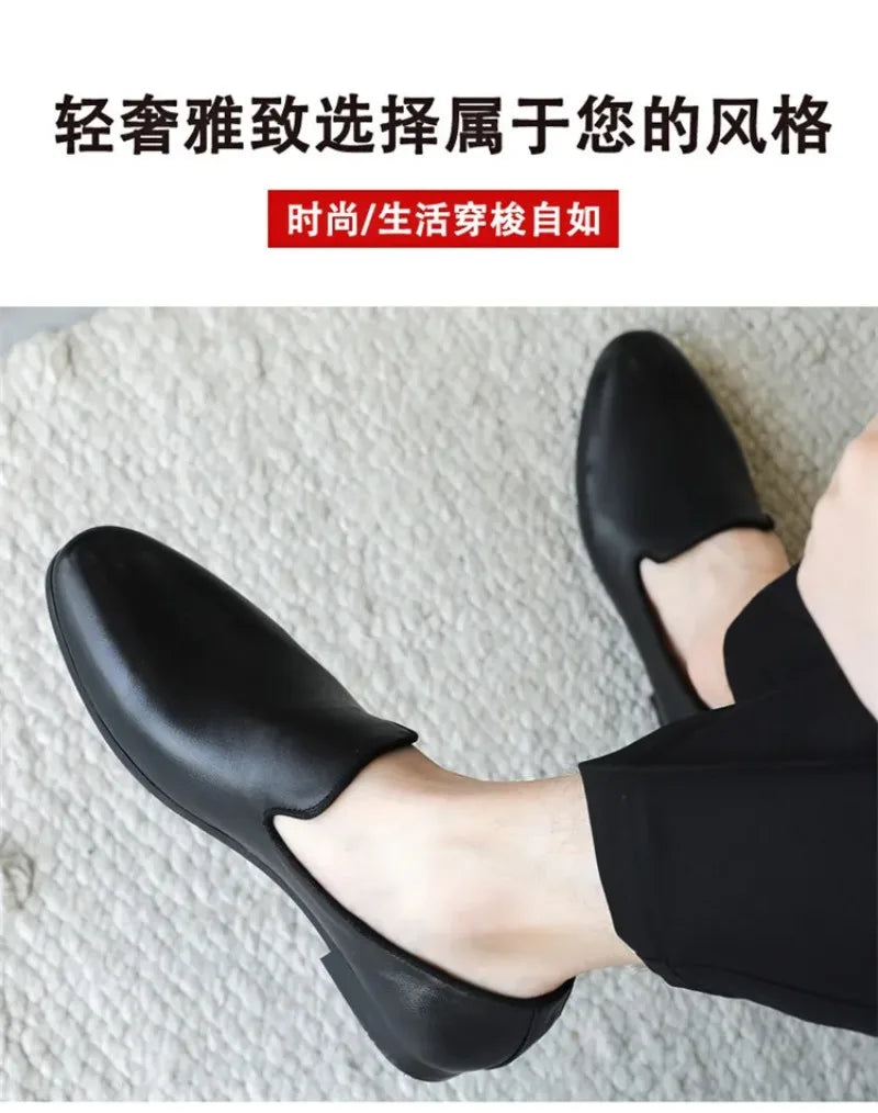 Men's Shoes Luxury Comfortable Dress Shoes Party Wedding Driving Shoes for Men Moccasins Genuine Leather Sneakers Casual Loafers