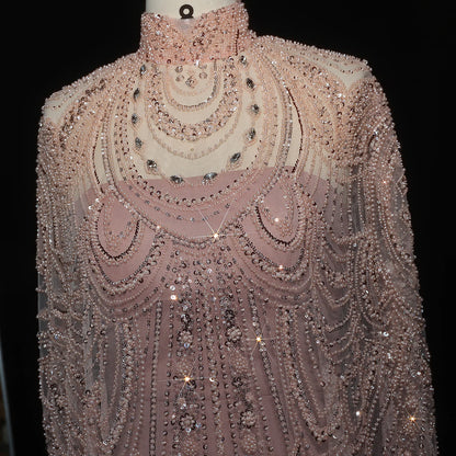 Customized Evening Dresses Luxury sexy Prom Dress Caftan Nude Wedding Formal Elegant Exquisite High Quality Party Gown for Women