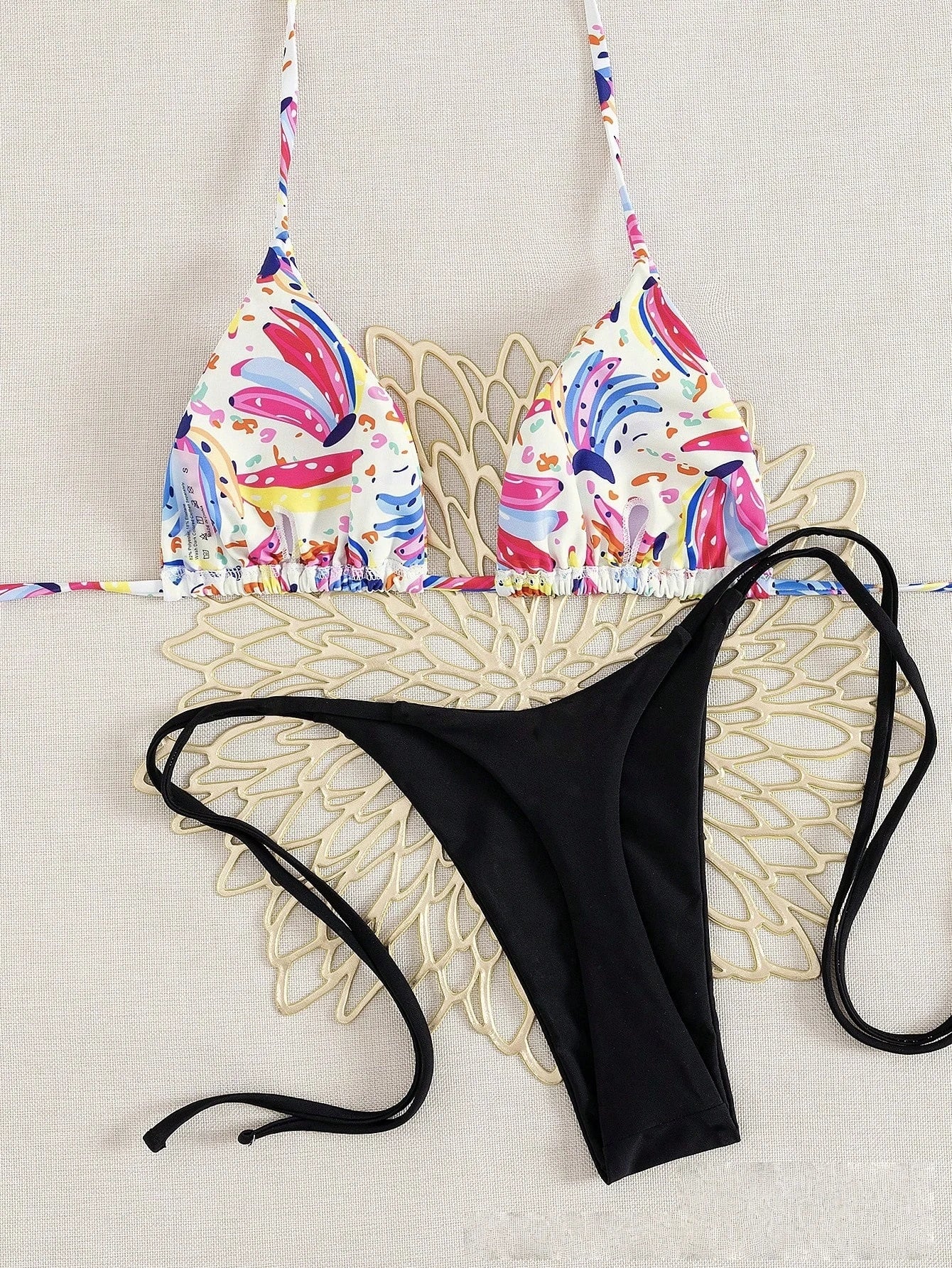 Bikini Print Swimsuit Beach Sexy Ladies Swimwear Seaside Vacation