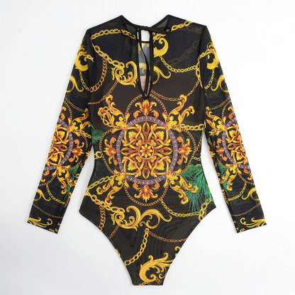 Russian Swimsuits Women One-piece Bikini Quick Drying Купальник Sunscreen 2025 European American