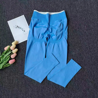 Peach Butt Yoga Pants, High-Waisted Butt-Lifting Fitness Pants for Women, Highly Elastic Quick-Drying Tight Leggings for Workout