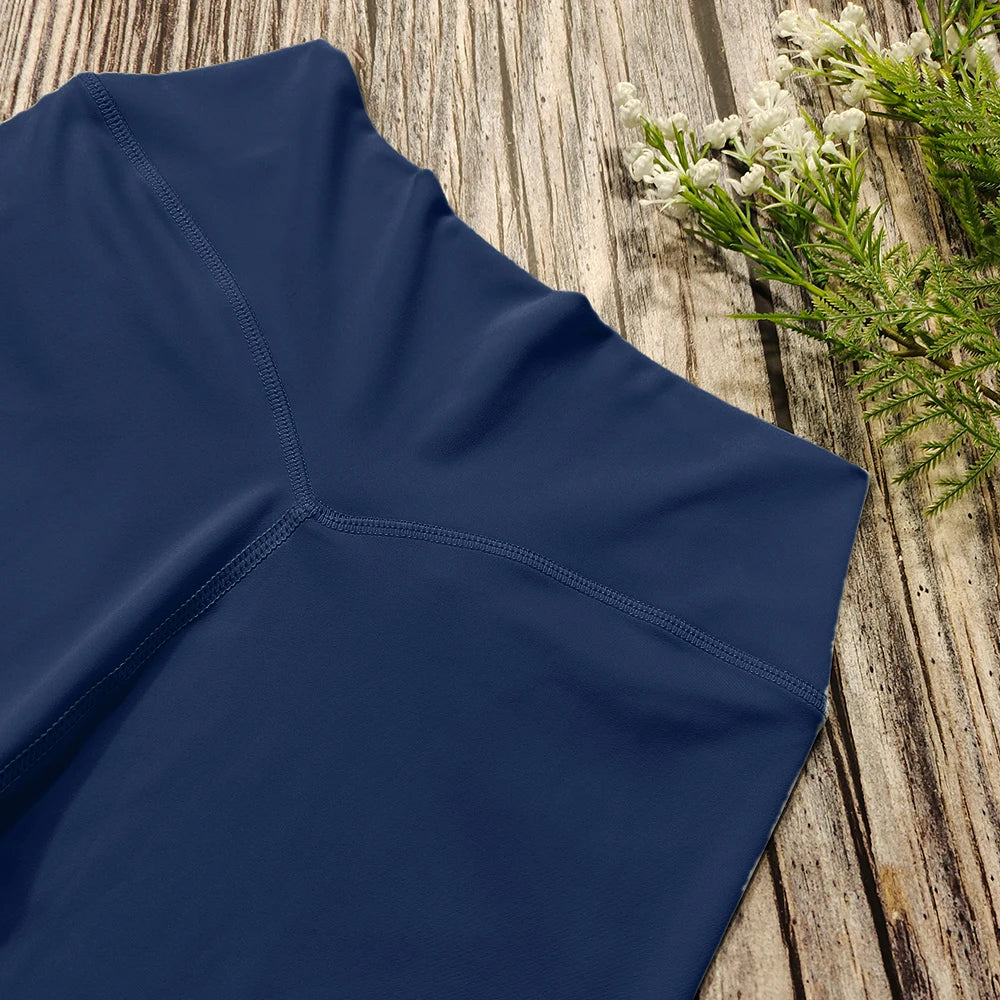 2 Pieces Women Yoga Set Workout Sportswear Gym Clothing Fitness Short Sleeve Crop Top High Waist Leggings Sport Suits