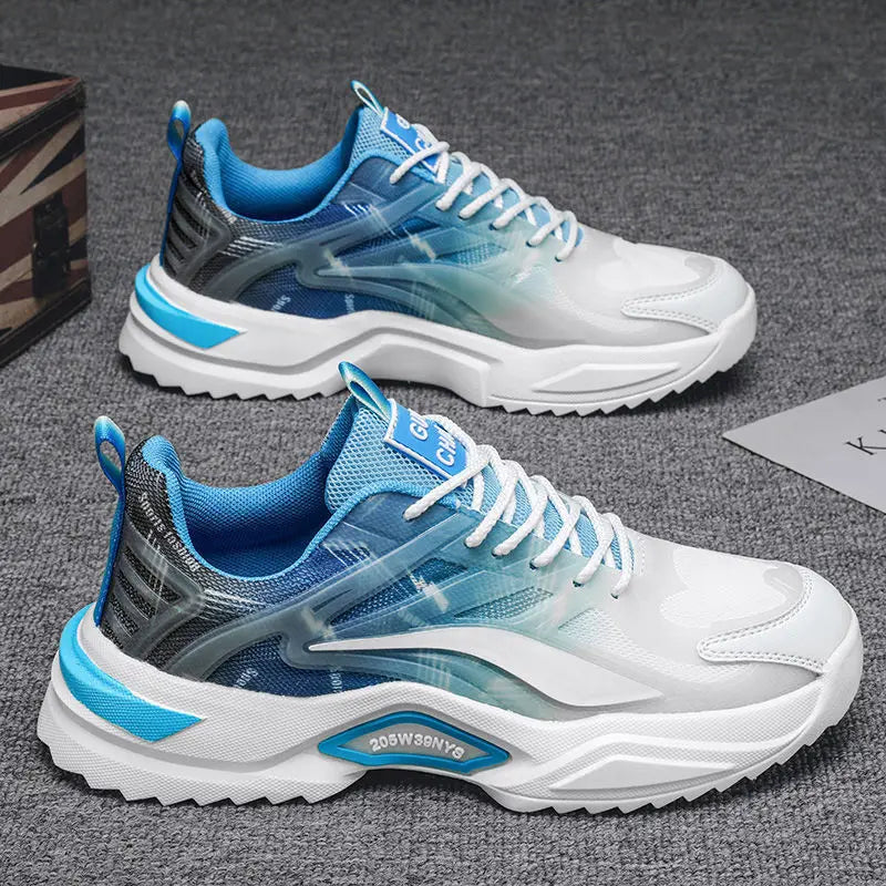 Men's Fashion Basketball Shoes - Air Cushion Shock-Absorbing Non-Slip Breathable Sneakers for Outdoor Sports & Daily Wear