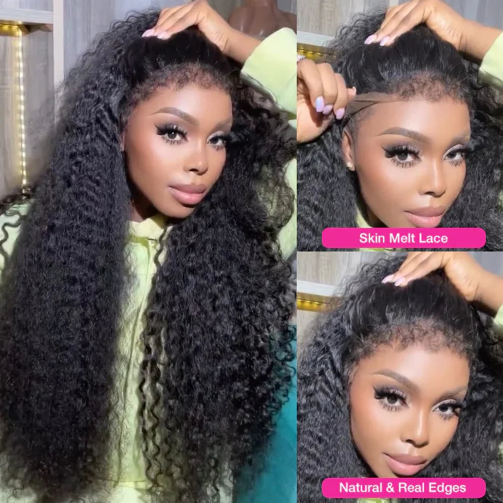 Kinky Curly Wig Human Hair Lace Front Wig Curly Wigs 13x4 Lace Frontal Wig Frontal 13x6 Lace Curly Lace Front Human Hair Wig