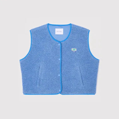 Faionable Women's Svel ort Vest Thiened Polyester Fiber Folded  Windbreaker Jaet for Spring Season