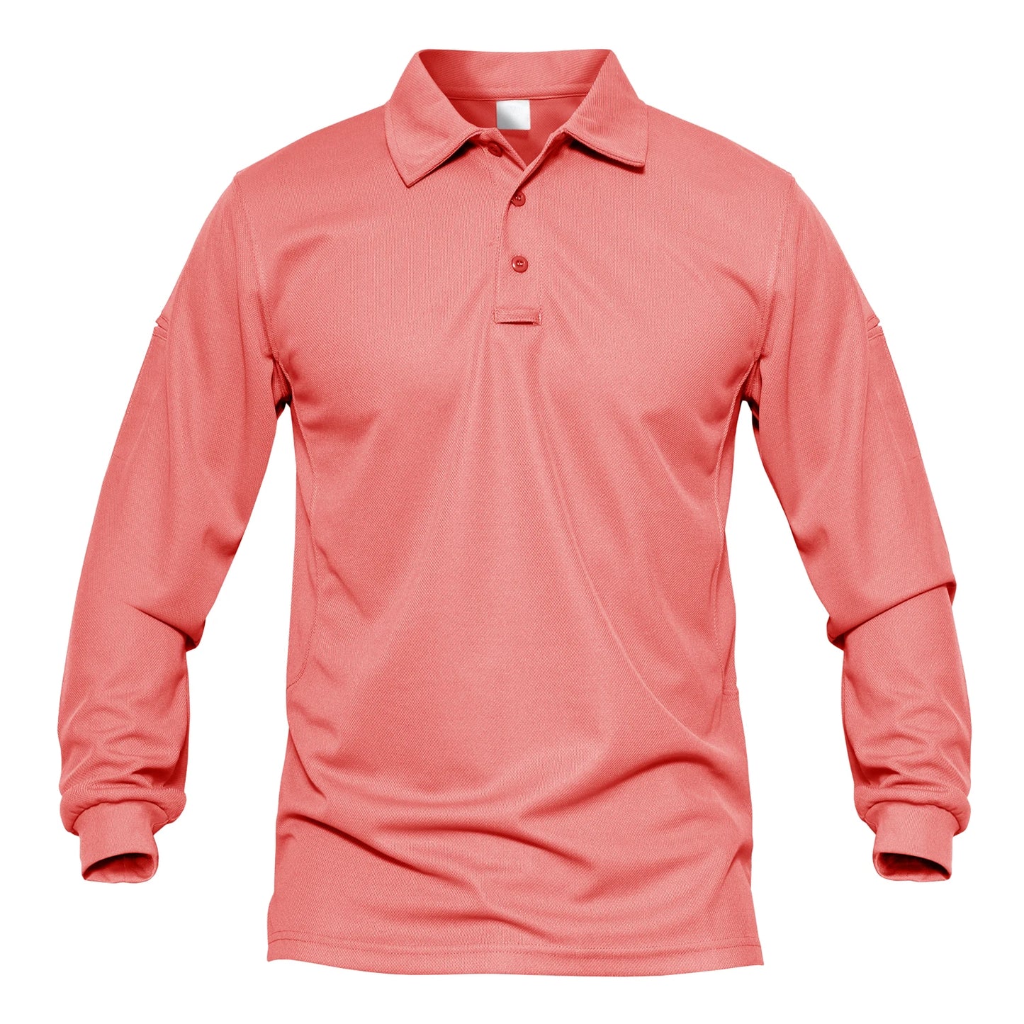 TACVASEN Men Outdoor T-shirts Work Polos Summer Quick Dry T-shirts Long Sleeve Lightweight Golf T-shirts Tee Tops