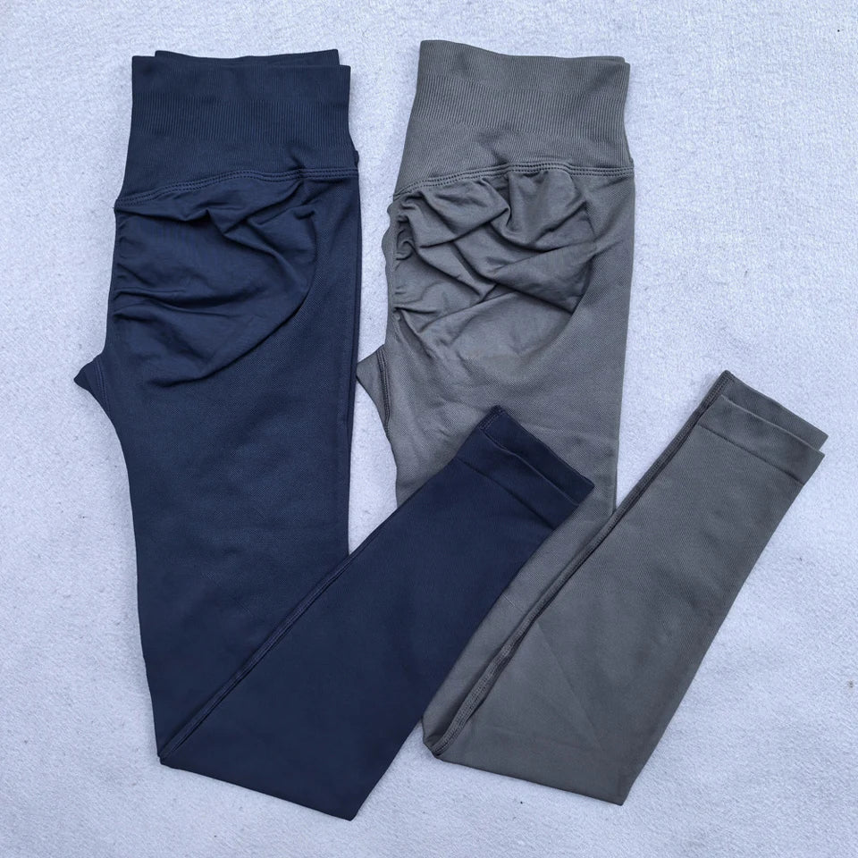 New Seamless Yoga Legging for Women Scrunch Butt Lifting Gym Legging Workout Yoga Pants Low Ribbed Waistband Sports Tights