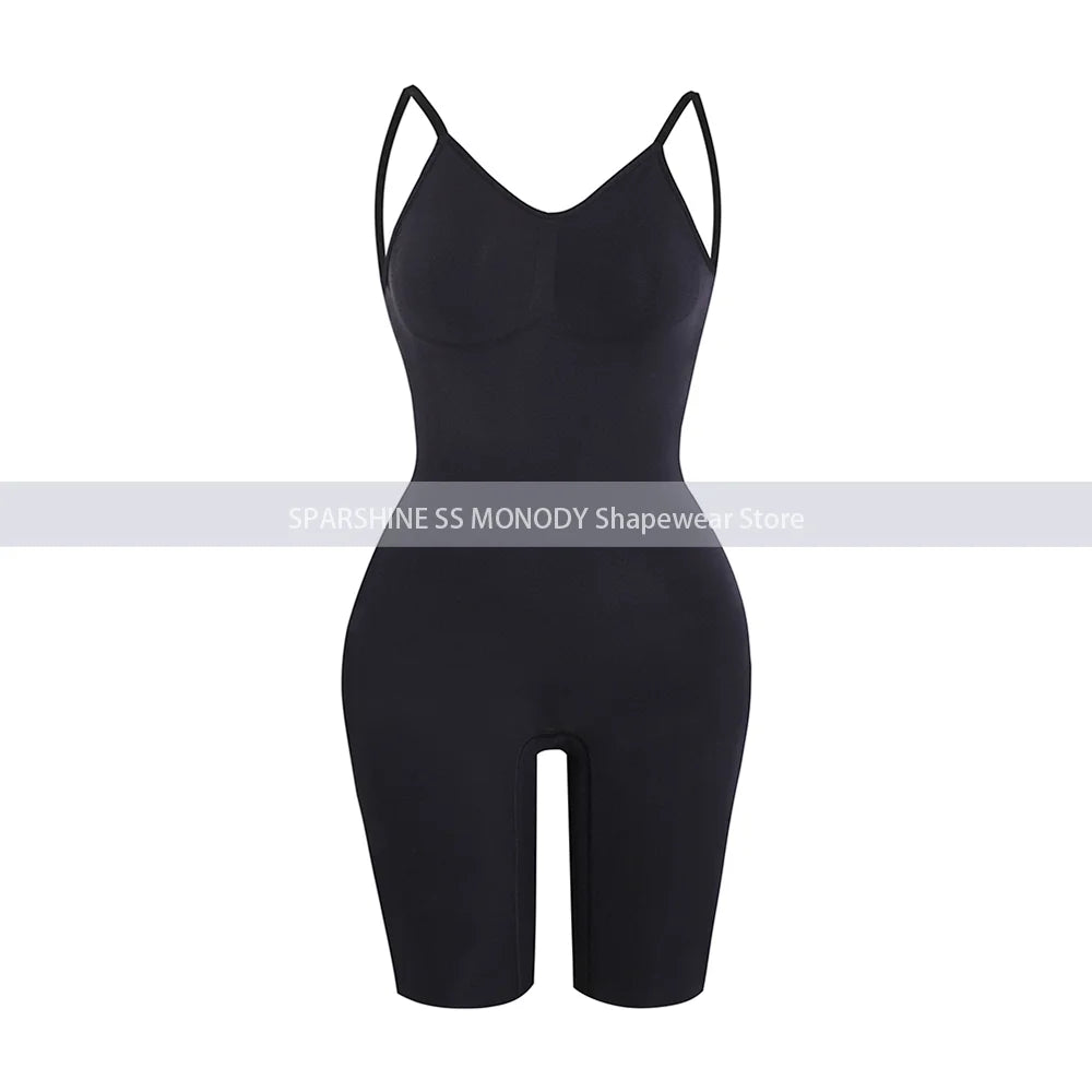 Seamless Backless Body Shaper Tummy Control Shapewear Mid-Thigh Slimming Bodysuit for Women Postpartum Waist Trainer Corset