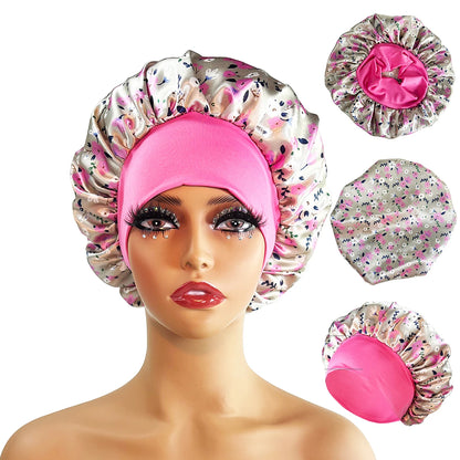 New Silk Sleeping Cap Night Hat Head Cover Bonnet Satin Cheveux Nuit For Curly Hair Care Women Beauty Maintenance Designer