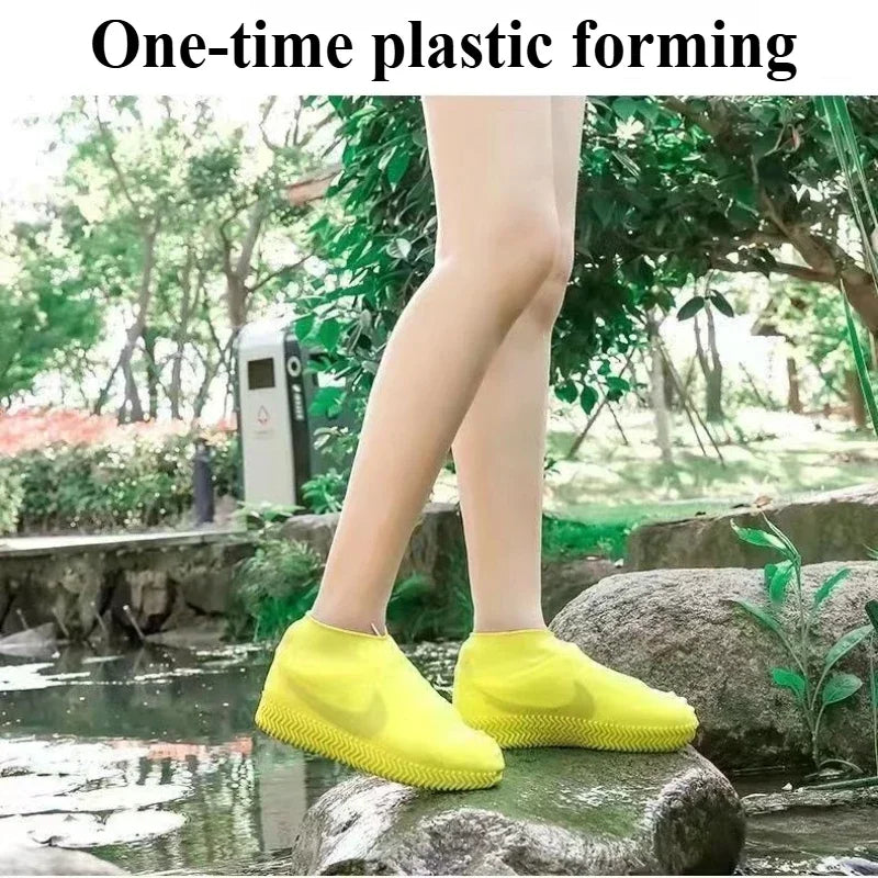 Reusable Coat Walking Shoes Rainy Day Lightweight Thick Wear-resistant Silicone Daily Household Items Rain Shoe Covers Travel
