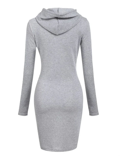 Autumn - Ready Ladies Hooded Dresses Blending Hoodie and Sweatshirt Elements for Fashionable Women's Wardrobe