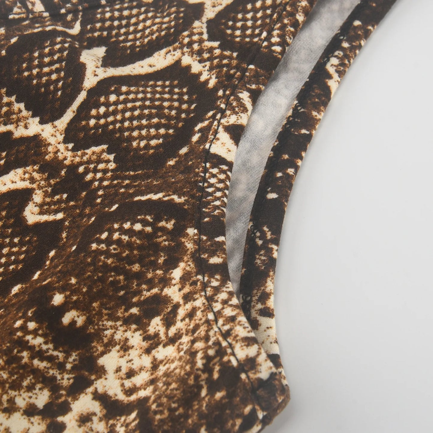 Sexy Sling Sleeveless Backless Snake Print/Leopard Print Jumpsuit for Women Skinny Fashion Nightclub Party Wear Sexy Streetwear