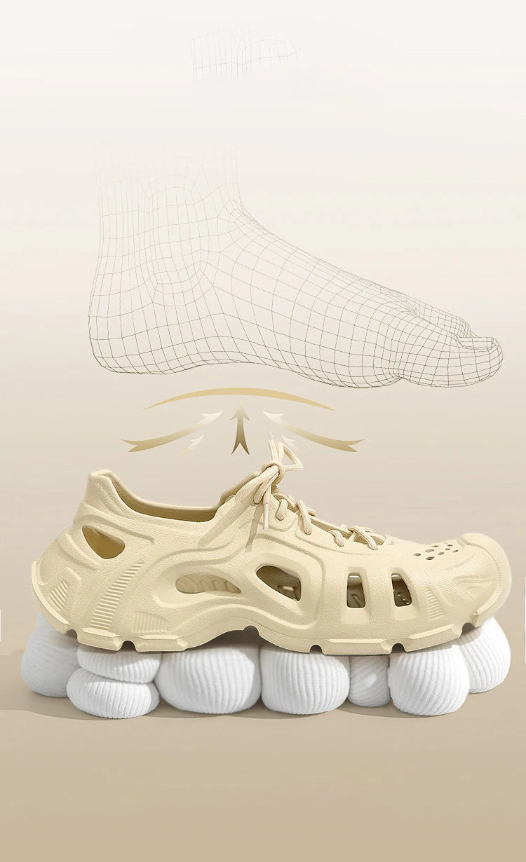 Super Cool Beach Sandals Comfortable Thick EVA Soles Antislip Outdoor Slippers Fashion Slides Street Normal Style Shoes