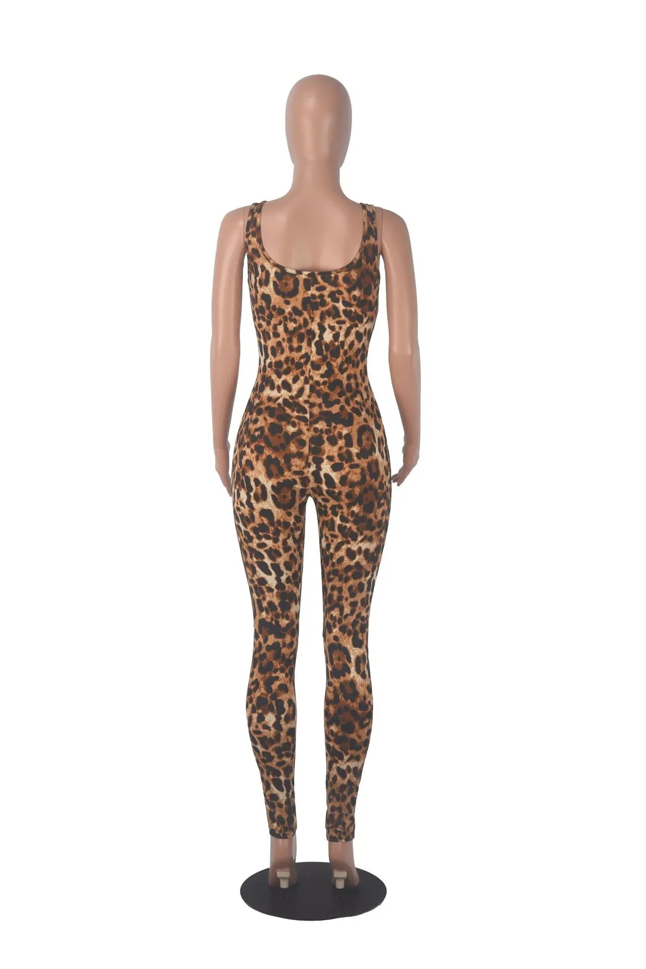 Sexy Sling Sleeveless Backless Snake Print/Leopard Print Jumpsuit for Women Skinny Fashion Nightclub Party Wear Sexy Streetwear