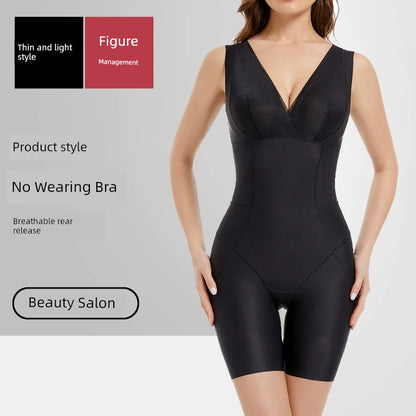 Waist Girdling Body Slimmin Back Release Seamless Genuine Goods Wear-Free Bra