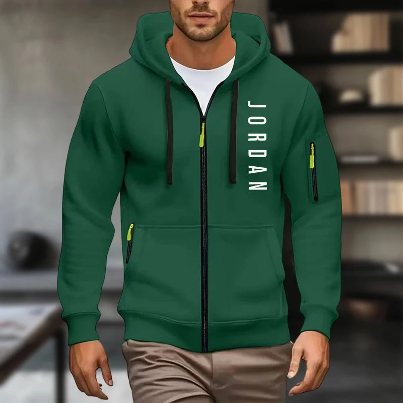 2025 New men's hooded sweatshirt, sweatshirt, zipper hooded jacket, men's cotton pullover hooded sweatshirt, men's use