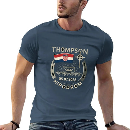 Thompson Hipodrom Zagreb Gold Edition T-Shirt man graphic t shirt man t shirts for men T-Shirt