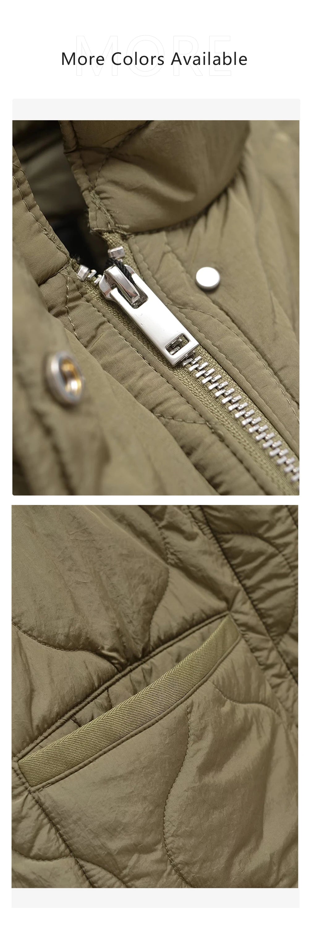 Women's Cotton Robe Zipper Solid Color Large Pocket Long Sleeve Winter New Jacket Cotton Robe