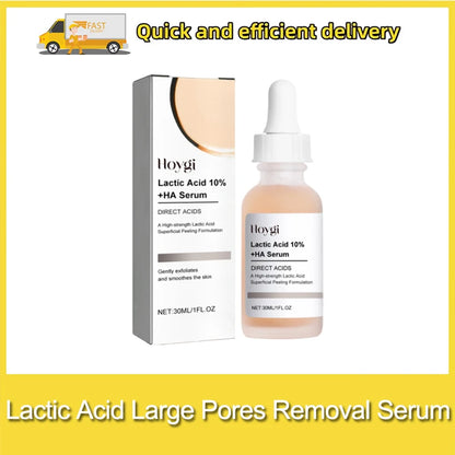 Lactic Acid Shrink Pores Serum Fast Large Pores Removal Firming Skin Essence Firming Smoothing Nourishing Repair Face Skin Care