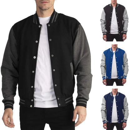 2025 New Fashion Loose American Trendy Brand Baseball Jersey Fashion Bomber Baseball Jacket Men's Casual Plus Size Jacket M-4XL