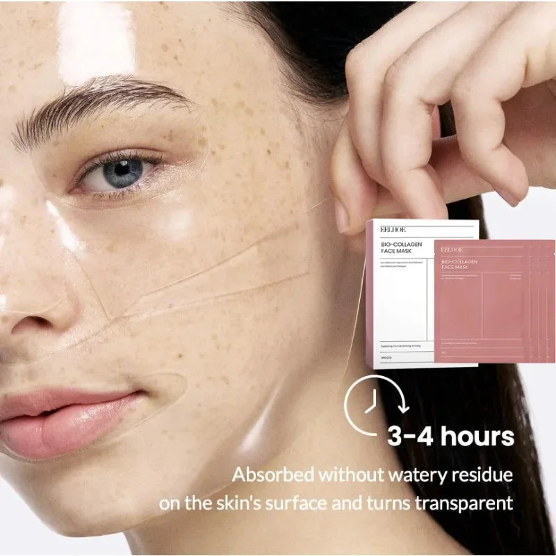 Korean Skincare Custom Bio Collagen Beauty Deep Hydrating Overnight Bio-collagen Face Skin Care Mask Sheet Facial Collagen Mask