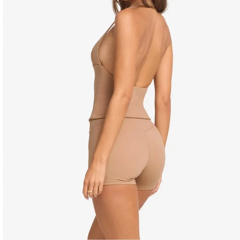 Woman Top Gym  Impact Halter Top Clothes Chest Pad Yoga Tank Tops Push-up Sports Bra Fitness Workout Activewear