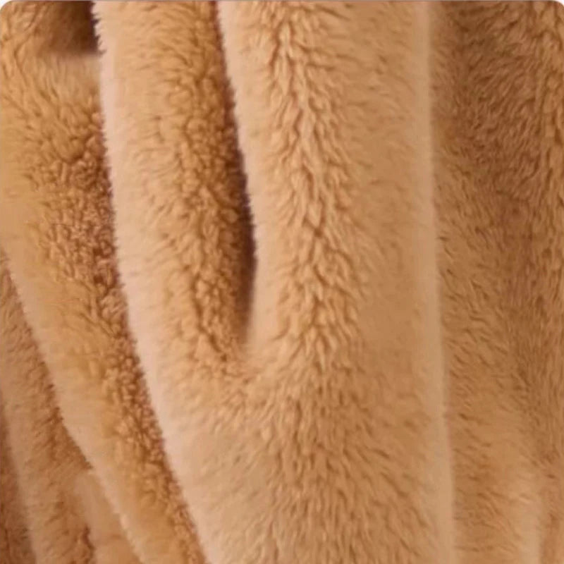 WOSTAR Winter soft Sherpa blanket with sleeves Pocket Hooded wearable Blankets Ultra Plush Outdoor Warm Flannel hoodie Blanket