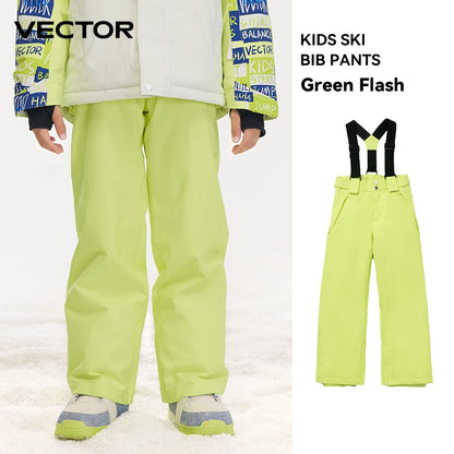 VECTOR Ski Pants Boys Girls Children Outdoor High-quality Windproof, Waterproof and Warm Snow Winter Ski Snowboard Pants Brand