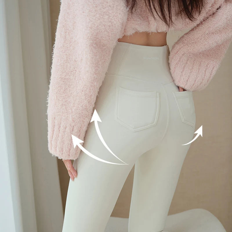 2025 New Pocket Pencil Pants Women Autumn Winter Fashion Slim Fit Fitness Yoga Trousers Woman Sexy Hip Lifting Tight Leggings
