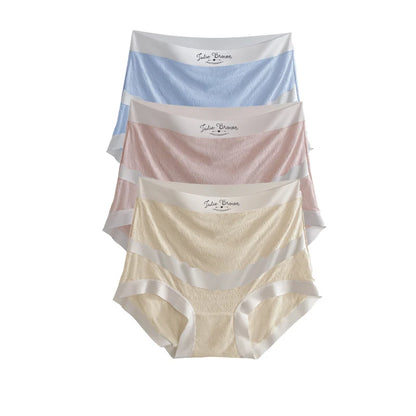 3pcs Plus Size Soft and Comfortable Maternity Panties Thin Breathable High Waist Support Belly Underwear Pregnancy Briefs