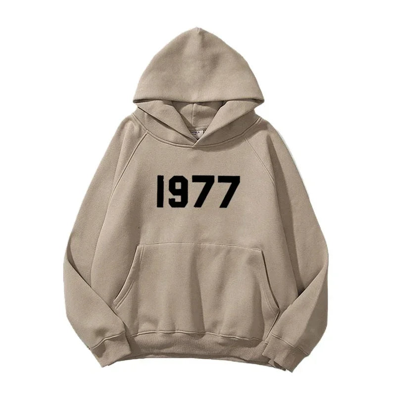 1977 New Fashion Men's and Women's Hoodies Hip Hop Street Brand High Quality Hot Selling Men's and Women's Sports Hoodies