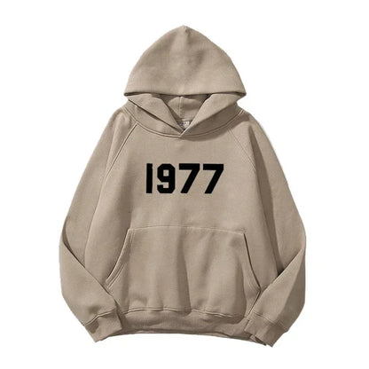 1977 New Fashion Men's and Women's Hoodies Hip Hop Street Brand High Quality Hot Selling Men's and Women's Sports Hoodies