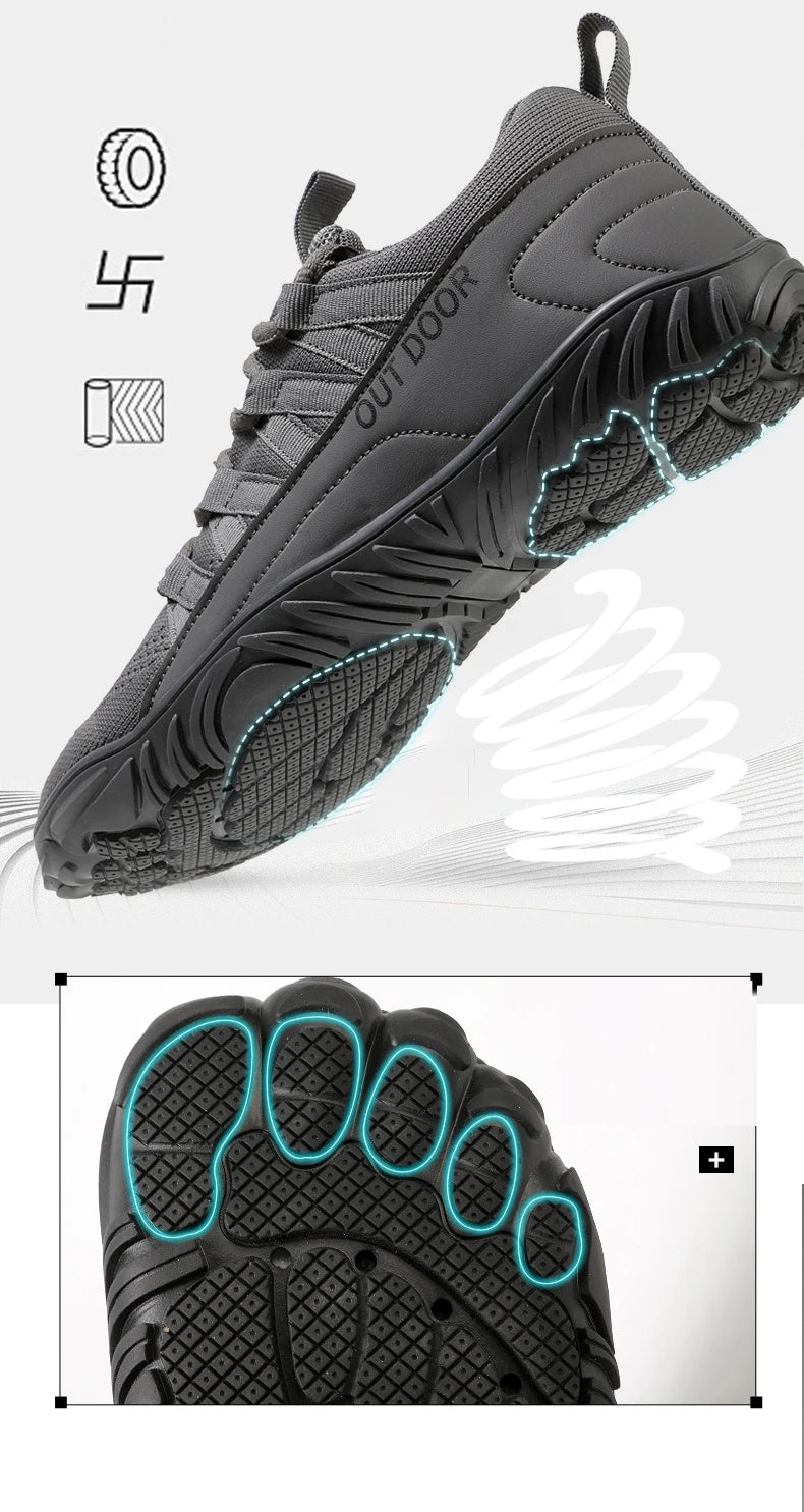 New Hiking Shoes, Plus Size, Couple Outdoor Sports Shoes, Wide Palm, Wide Last Shoes, Barefoot Casual Shoes, Indoor Yoga Fitness