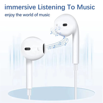 For Xiaomi Headphones Xiaomi Mi 14 13 12 11 in-ear Earphones Redmi Note 10 9 8 7 Type C 3.5mm Wired Headset Phone Accessories