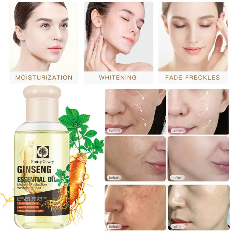 75ml Ginseng Face Oil – Lightweight Texture, Smooth Feel, Hydrating, Helps Reduce Fine Lines, Suitable for All Skin Types